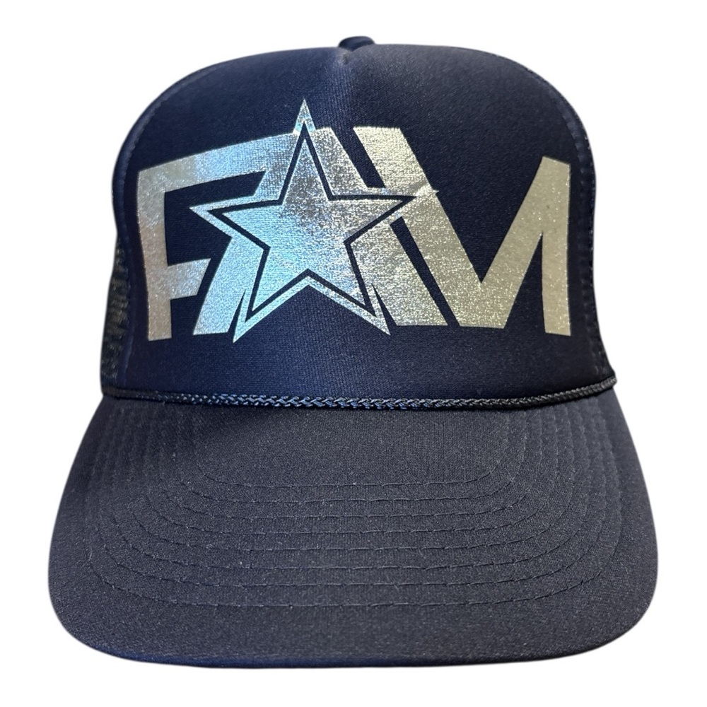 FAMHI Double Portion Supply DALLAS COWBOYS Navy Blue TRUCKER HAT